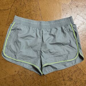 Athletic Works Gray Shorts with Neon Trim NWOT Size L 12-14
